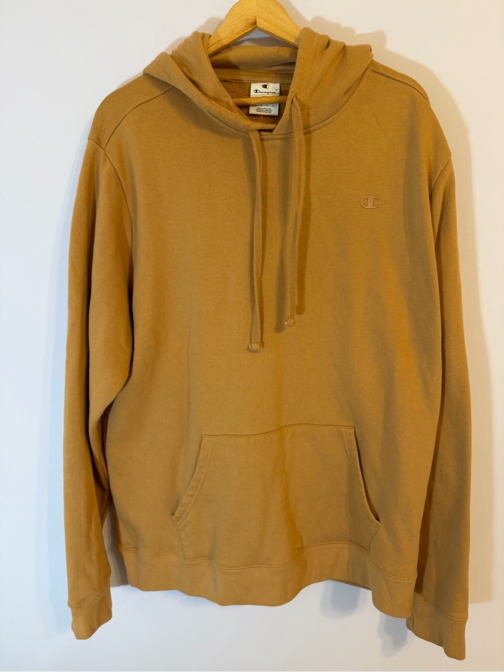 Champion Men's Caramel Brown Hooded Sweatshirt
